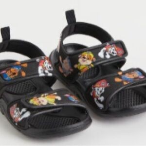 Black Paw Patrol Sandals